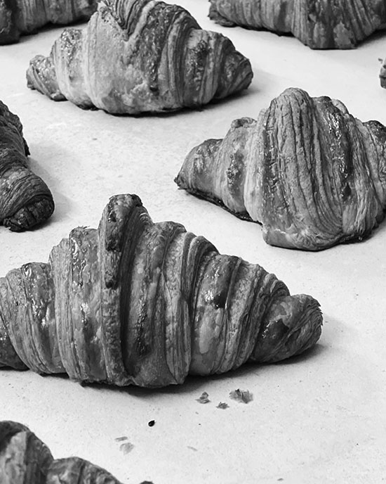 Croissants en quinconce